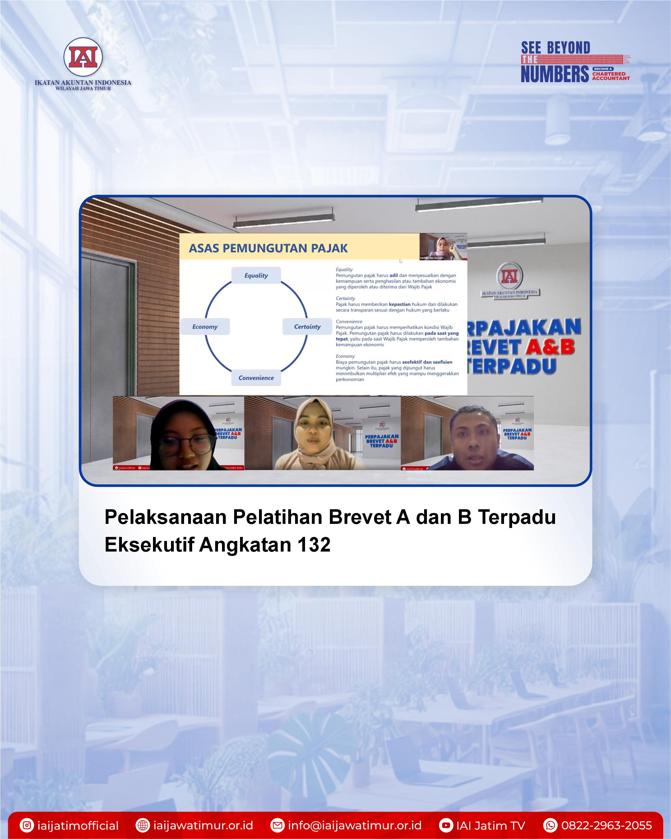 IAI Jawa Timur Resmi Memulai Pelatihan Brevet A & B Terpadu Angkatan 132: Bekali Peserta dari Berbagai Sektor dengan Keahlian Pajak Terkini